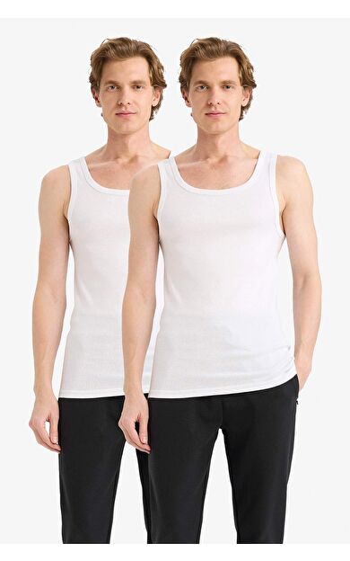 Slim Fit Dar Kesim Ribana 2'li Atlet