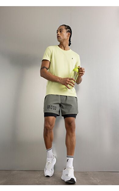 DeFacto DeFactoFit Slim Fit Sporcu Dokuma Şort Z2147AZ24AUKH398