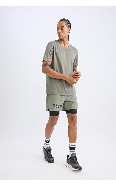 DeFacto DeFactoFit Slim Fit Dar Kesim Sporcu Dokuma Şort Z2147AZ25SPKH457