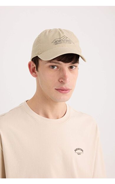 Erkek Nakışlı Jean Cap Şapka