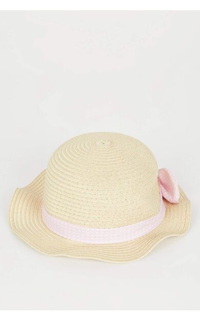 Kız Çocuk Hasır Şapka