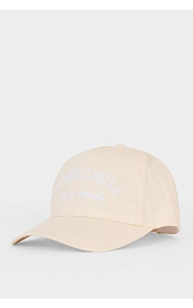 DeFacto Nakışlı Pamuklu Cap Şapka