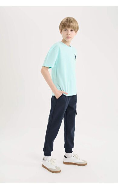 DeFacto Erkek Çocuk Beli Paçası Lastikli Cepli Jogger Eşofman Altı