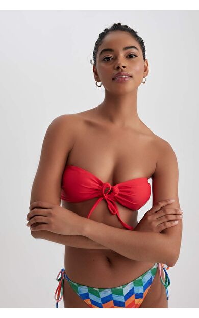 DeFacto Fall in Love Regular Fit Bikini Üstü Kırmızı Z5258AZ23SMRD197