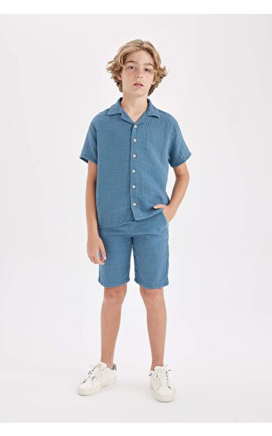 DeFactoFit Erkek Çocuk Müslin Şort Z5370A624HSIN266