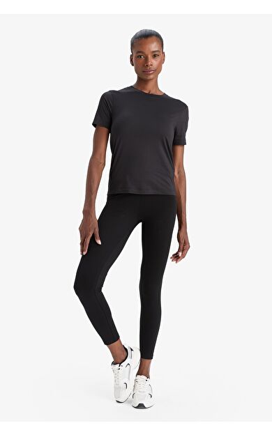 DeFacto DeFactoFit Beli Saran Sporcu Tayt Z6327AZ25AUBK81