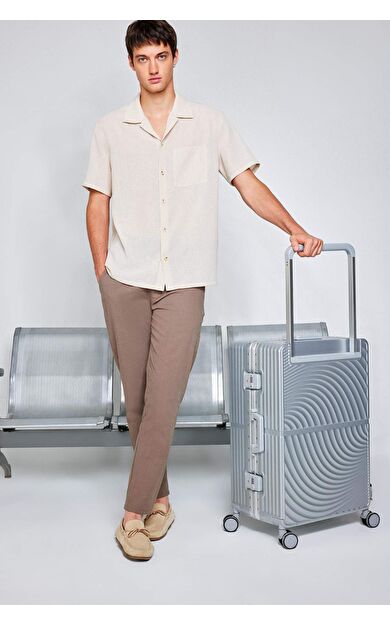 DeFacto Yazlık Jogger Pantolon Pamuklu Dar Paça Beli Bağcıklı Lastikli Cepli Z6475AZ25SPBN571