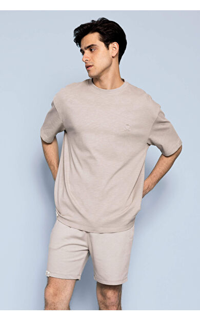 DeFacto Oversize Fit Bisiklet Yaka Tişört