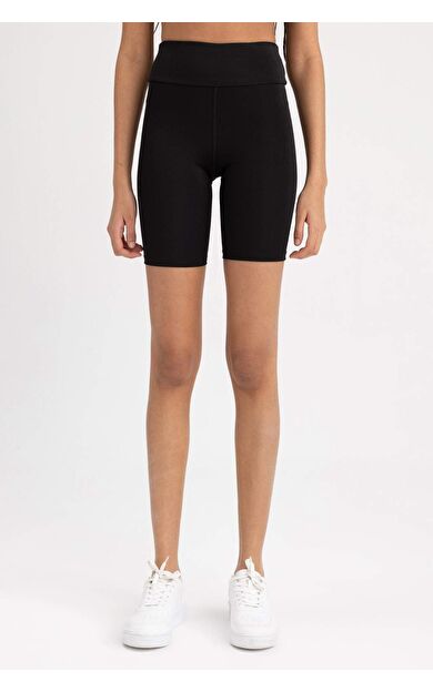 DeFacto Biker Sporcu Tayt Siyah