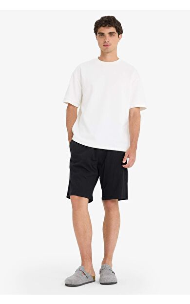 DeFacto Regular Fit Basic Düz Cepli Şort Pijama Altı