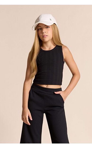 DeFacto Kız Çocuk Bisiklet Yaka Basic Düz Atlet Z7815A625HSBK81