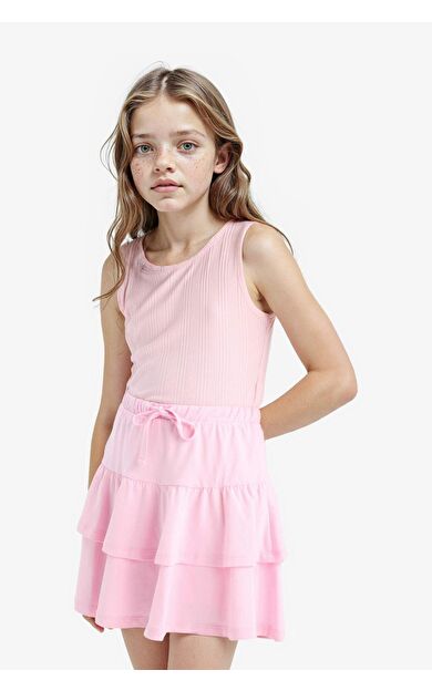 DeFacto Kız Çocuk Bisiklet Yaka Basic Düz Atlet Z7815A625HSPN47