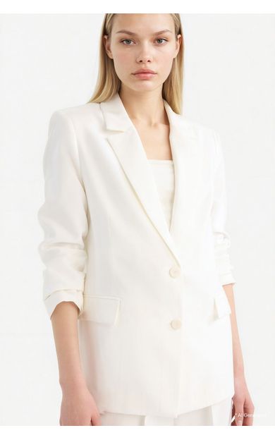 DeFacto Loose Fit Kruvaze Yaka Düğmeli Blazer Ceket