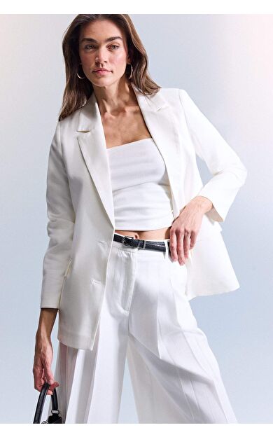 DeFacto Oversıze Tencel Blazer Ceket