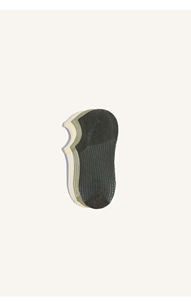 DeFacto Kadın Görünmez 3'lü Pamuklu Sneaker Çorap