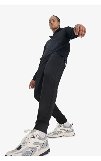 DeFacto DeFactoFit Slim Fit Dar Kesim Standart Paça Skuba Dalgıç Kumaş Jogger Z9112AZ25AUBK81