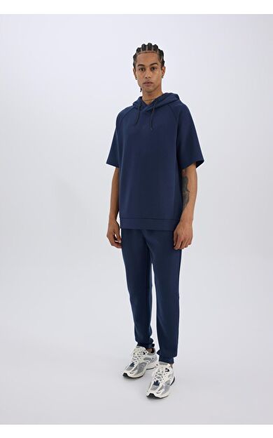 DeFacto DeFactoFit Slim Fit Jogger Eşofman Altı Dar Kesim Skuba Dalgıç Kumaş Standart Paça Beli Bağcıklı Lastikli Paça Z9112AZ25SPNV201