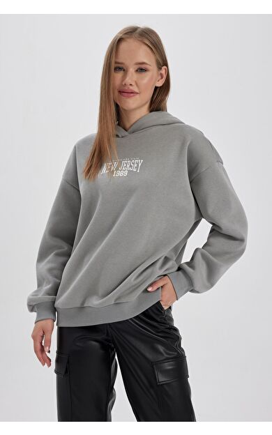 DeFacto Coool Oversize Fit Kapüşonlu Sweatshirt