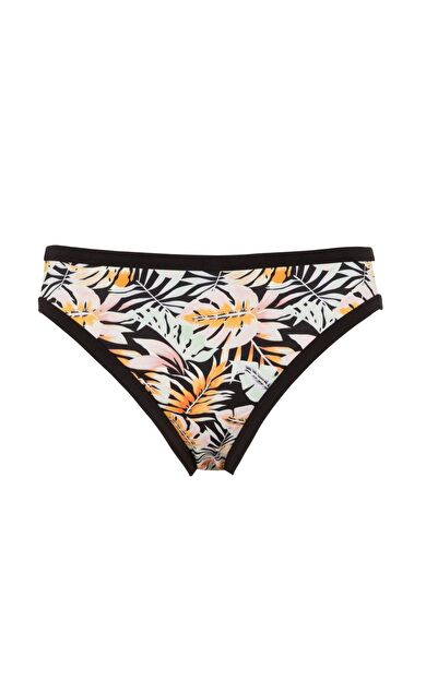 DeFacto Desenli Bikini Alt Siyah