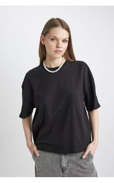 DeFacto DeFactoFit Coool Loose Fit Kısa Kollu Tişört Z9455AZ24SMBK81