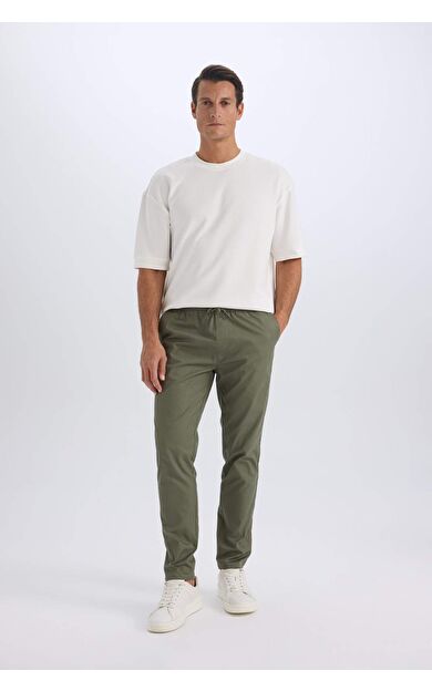 DeFacto Yazlık Jogger Chino Pantolon Beli Bağcıklı Cepli Düz Paça Z9933AZ25SPKH430