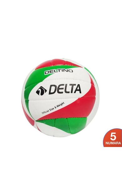 Delta Voleybol Topu El Dikisli Voleybol Topu DELTINO-KIRMIZI-YEŞIL Kırmızı