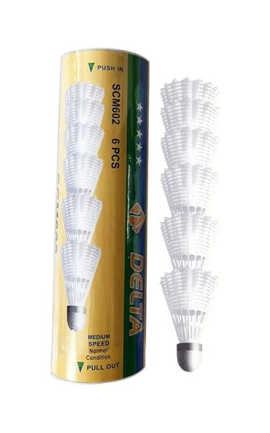 Delta SCM 602 6'lı Mantar Başlı Orta Hız Unisex Badminton Topu