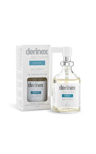 Derinex Erkek Saç Dökülmesine Etkili Sprey 50 ml