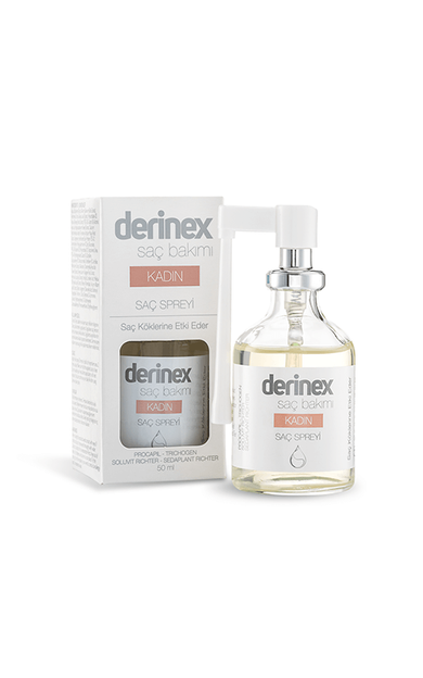 Derinex Kadın Saç Dökülmesine Etkili Sprey 50 ml
