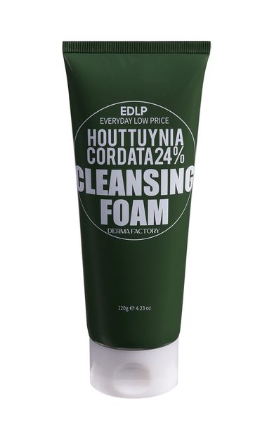 Hassas Ciltler İçin %24 Houttuynia Cordata İçeren Vegan Temizleyici Derma Factory Foam 120 gr