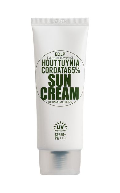Hassas Ciltler İçin Houttuynia Cordata İçeren Hibrit Vegan Güneş Kremi Derma Factory Sun Cream 50 gr