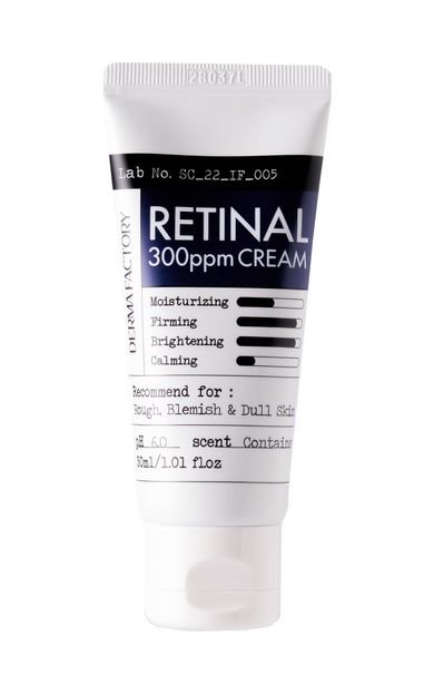 0.03 Retinal İçeren Leke ve Kırışıklık Bakım Kremi Derma Factory Retinal 300 PPM Cream 30ml