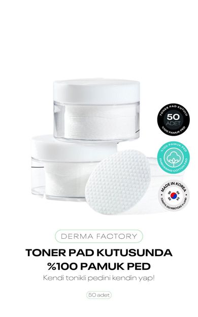 %100 Pamuk Ped Toner Pad Kutusunda 50 Adet Multi Embossing Cotton Pad