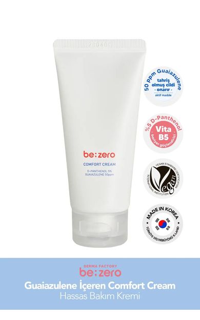 Guaiazulene İçeren Hassas Bakım Kremi Derma Factory Be Zero Comfort Cream 80ML