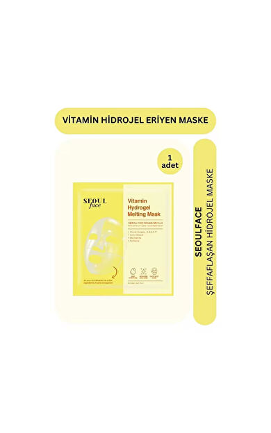 Dermal Korea Seoul Face Vitamin Hydrojel Şeffaflaşan Eriyen Maske 34 gr