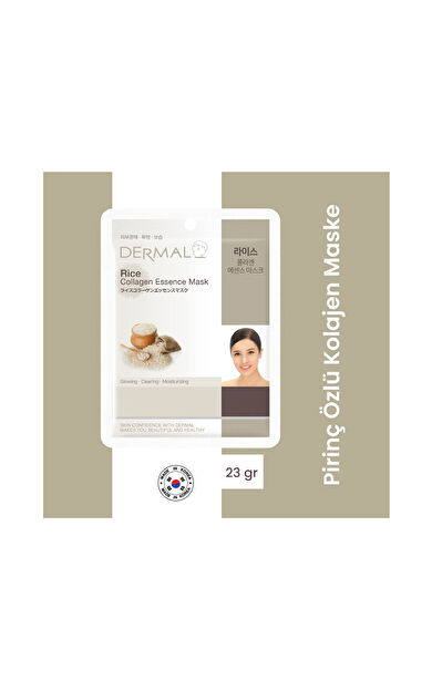 Dermal Korea Pirinç Özlü Kolajen Maske 23 Gr