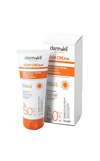 Dermokil Sun Cream Çok Yönlü Yüksek Koruyucu Güneş Kremi Spf50 75 ml