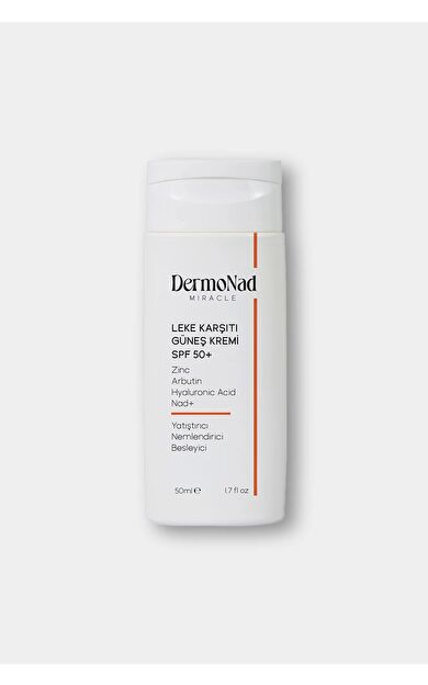 Leke Karşıtı Güneş Kremi 50+ Spf - 50 Ml (nad+, Arbutin, Zinc, Hyalüronik Asit)