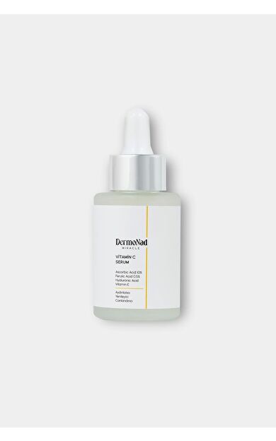 Aydınlatıcı Ve Leke Karşıtı Vitamin C Serum 30 Ml (nad+, Ascorbic Asit, Ferulic Asit, Hyalüronik Asit)