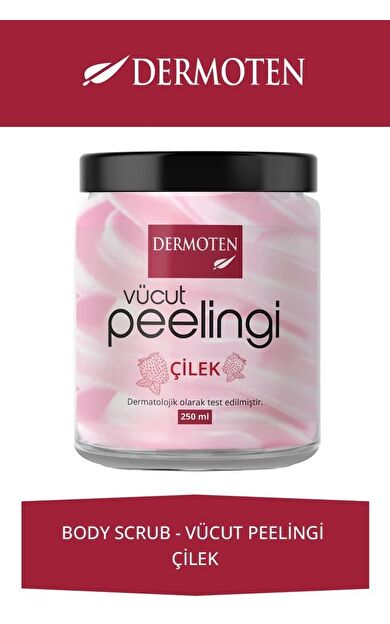 Dermoten Body Scrub Çilekli Vücut Peelingi 250 ml