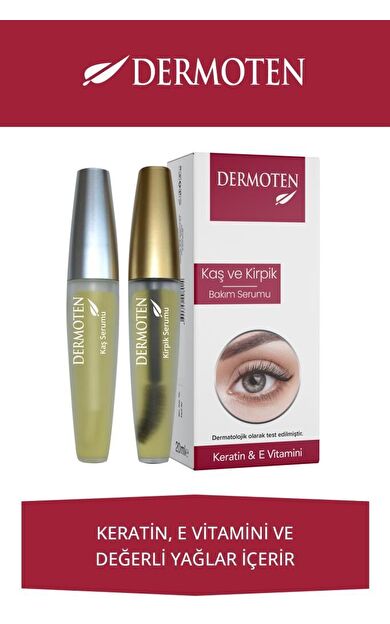 Dermoten Kaş &amp; Kirpik Bakım Yağı 20 ml