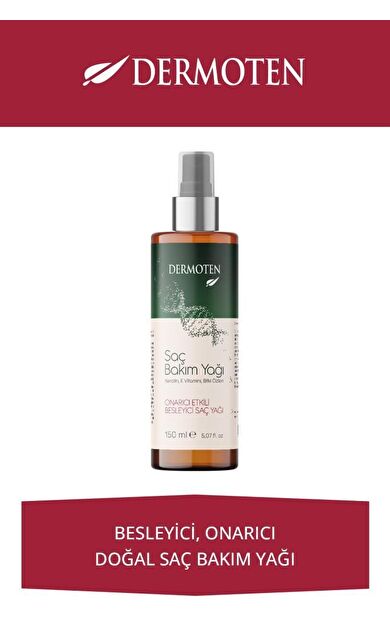 Dermoten Saç Bakım Yağı Keratin ve E Vitaminli Onarıcı 150 ml