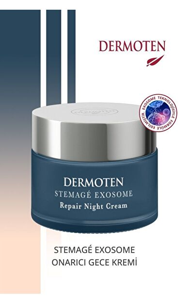 Dermoten StemAgé Exosome Kök Hücre / Onarıcı-Nemlendirici Gece Eksozom Kremi 50 ml