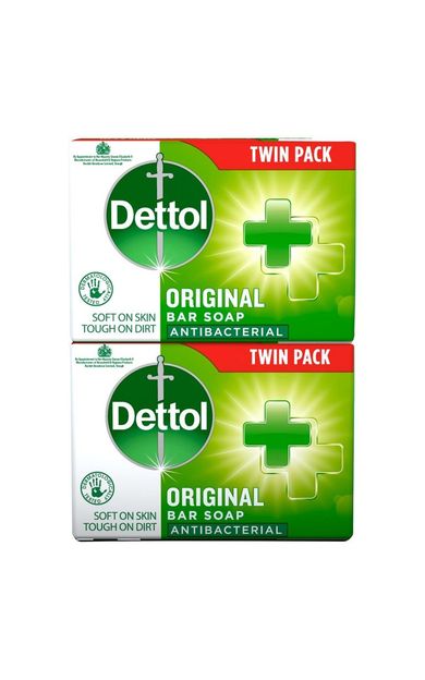 Dettol Antibacterial Bar Soap Original Sabun 2x100gr