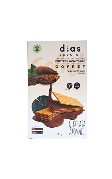 DİAS SPECİAL Düşük Proteinli Çikolatalı Gofret 110g