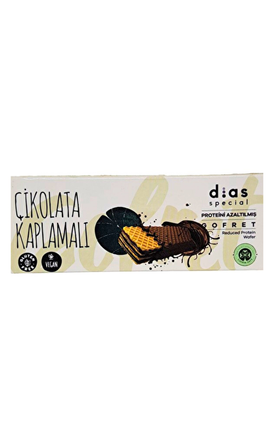 DİAS SPECİAL Düşük Proteinli Çikolata Kaplı Gofret 23g