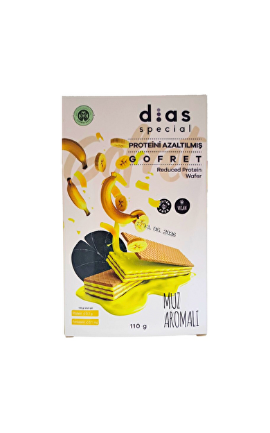 DİAS SPECİAL Düşük Proteinli Muzlu Gofret 110g