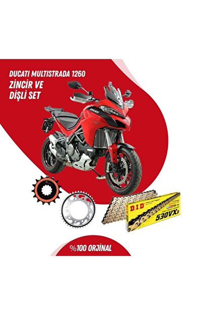 DUCATI MULTISTRADA 1260 18-23 DID VX3 GOLD ZİNCİR DİŞLİ SET DIDKMP004