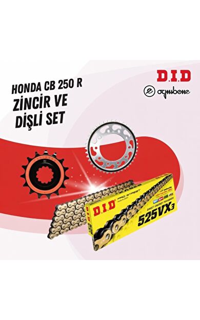HONDA CB 250 R 18-23 DID VX3 GOLD ZİNCİR DİŞLİ SET DIDKMP006
