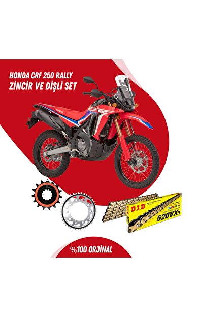 HONDA CRF 250 RALLY 17-23 DID VX3 GOLD ZİNCİR DİŞLİ SET DIDKMP011